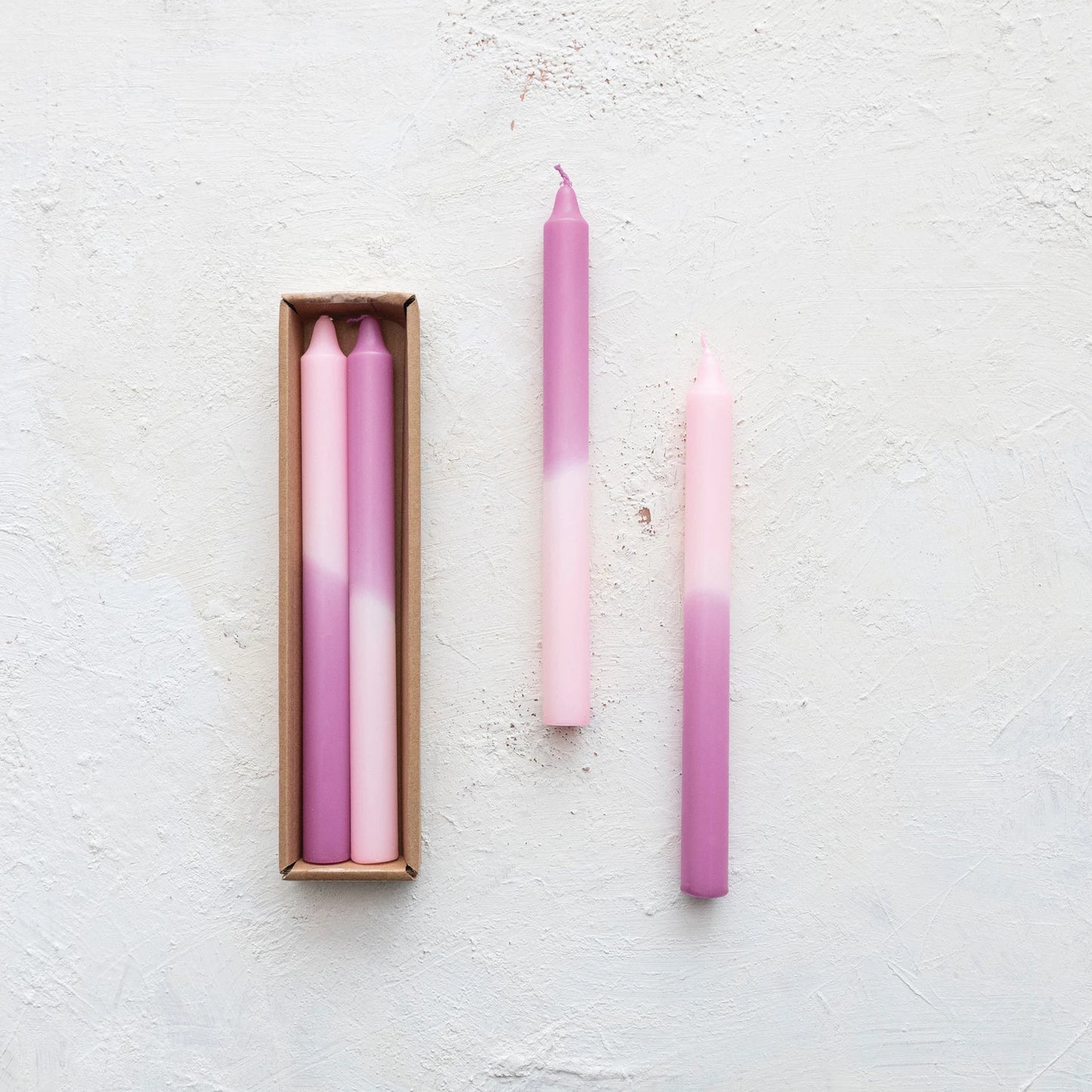Lilac Ombre Taper Candles