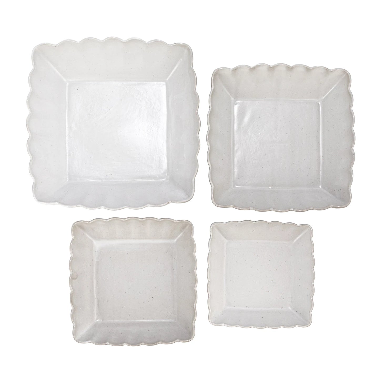 Scalloped Serving Dish Set