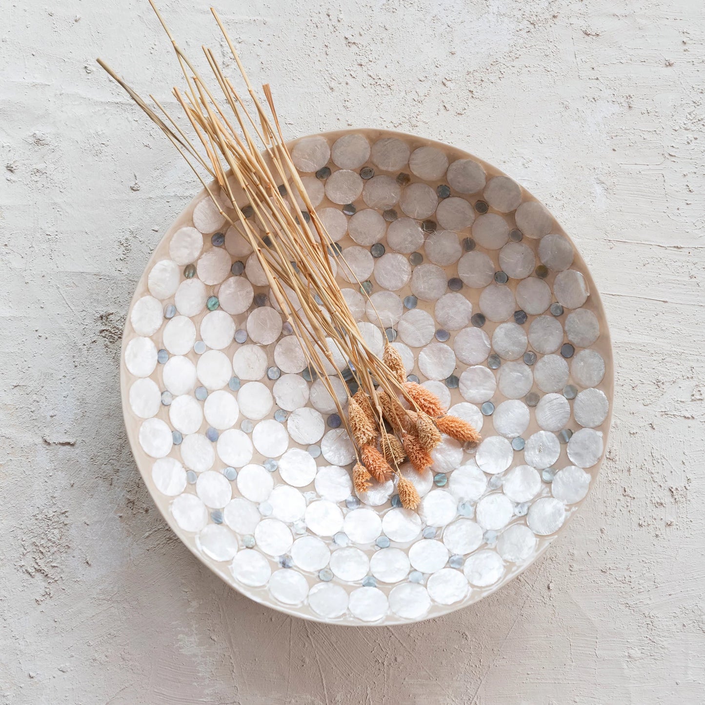 Resin & Capiz Bowl