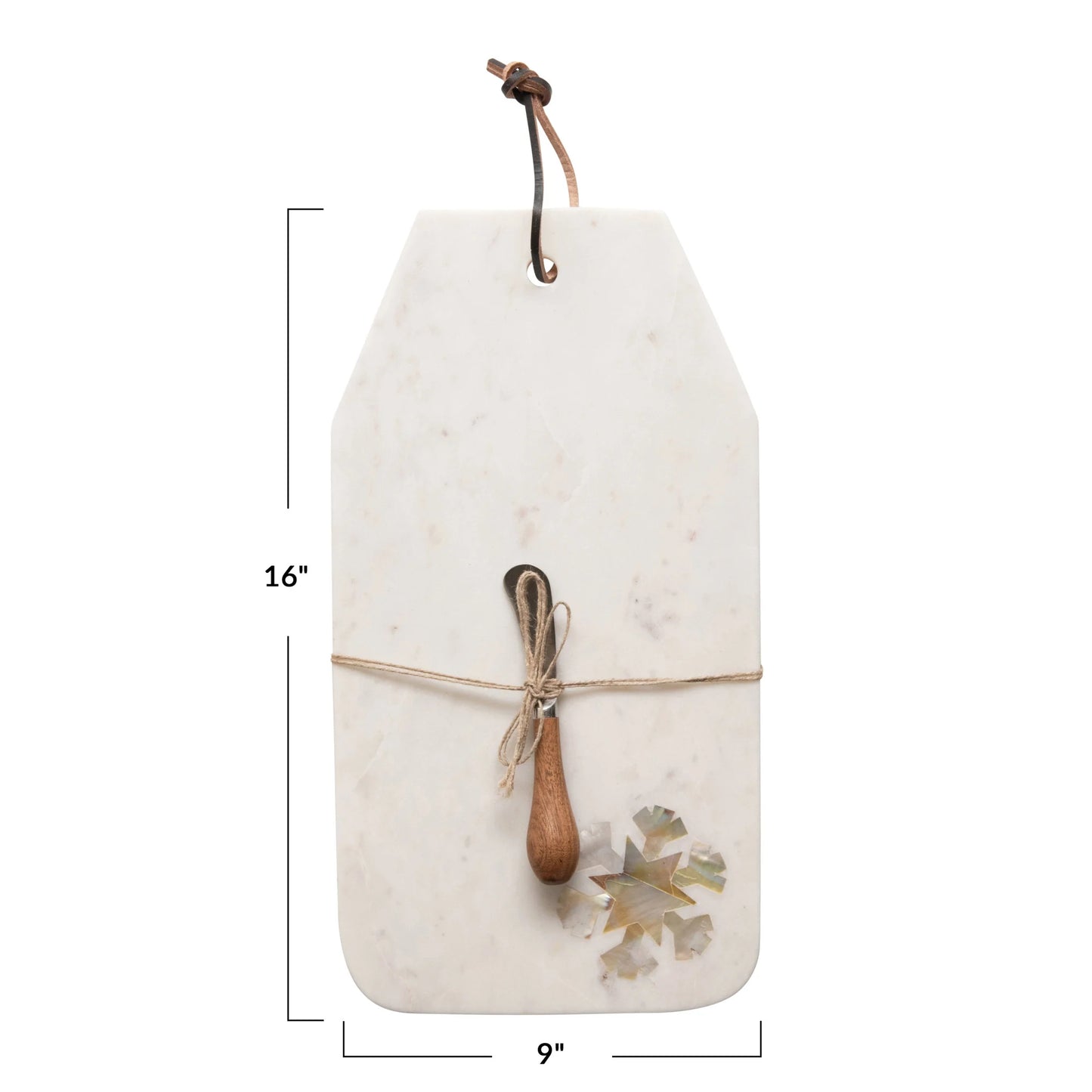 Snowflake Marble Cheeseboard