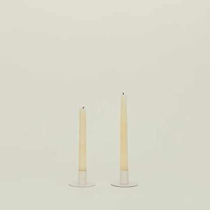 Metal Candle Holder Set Ivory