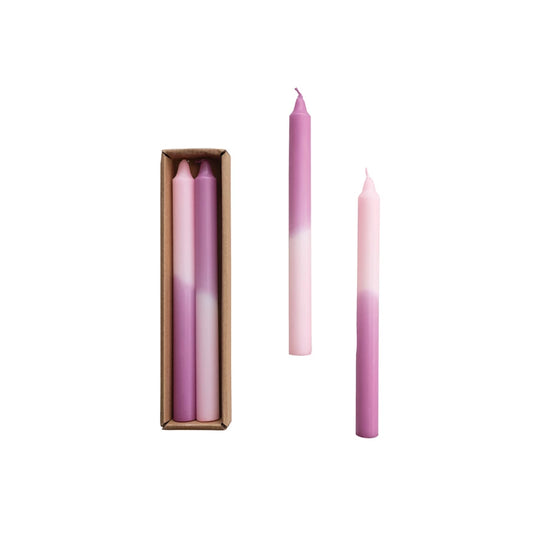 Lilac Ombre Taper Candles