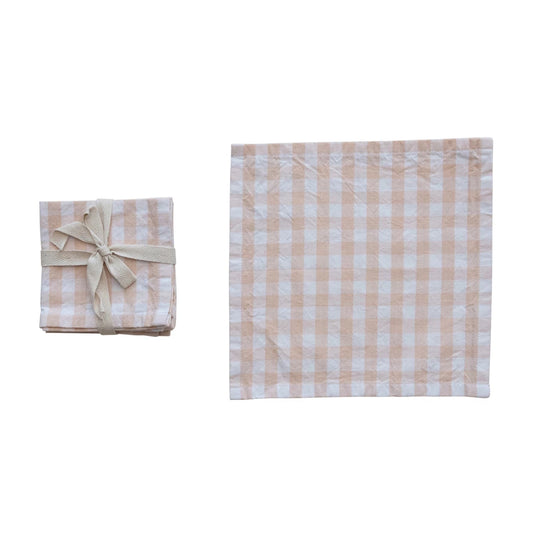 Blush Gingham Napkins