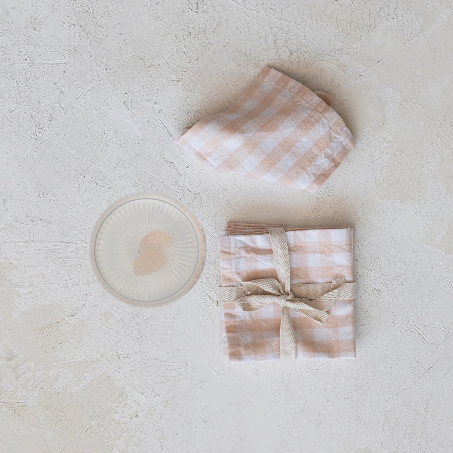 Blush Gingham Napkins