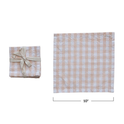 Blush Gingham Napkins