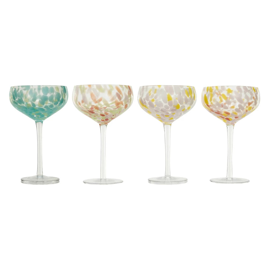 Confetti Stemmed Glasses