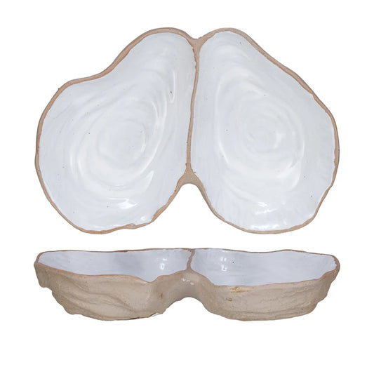 Stoneware Oyster Shell Dish