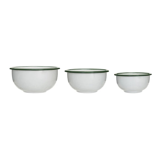 Enamel Bowls - Set of 3