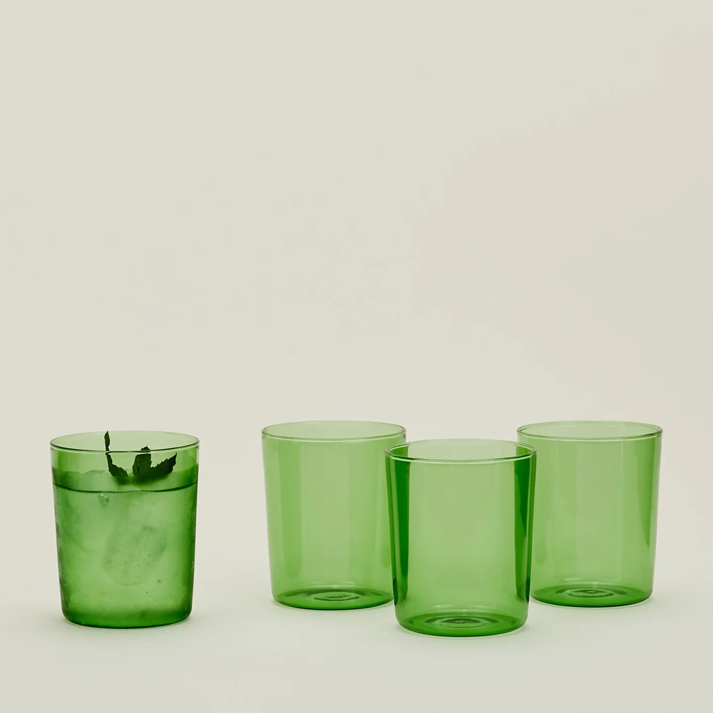 Essential Glassware Set - Green