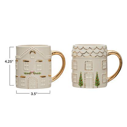 Festive House Mugs