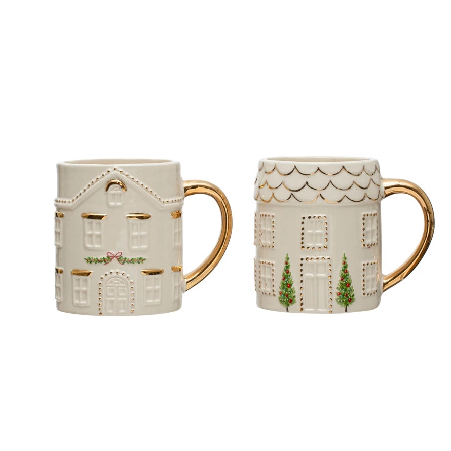 Festive House Mugs