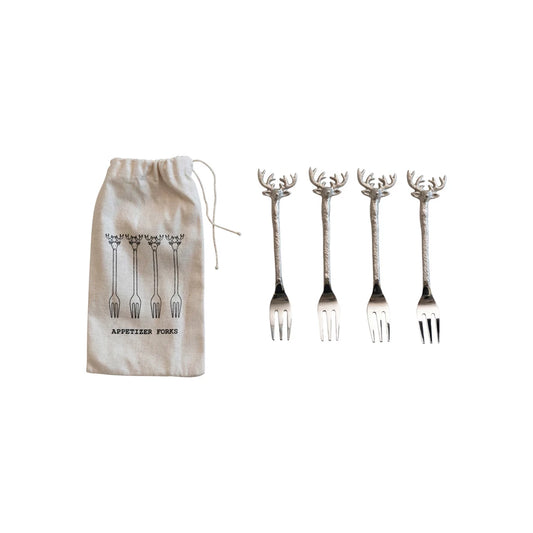 Reindeer Handle Forks