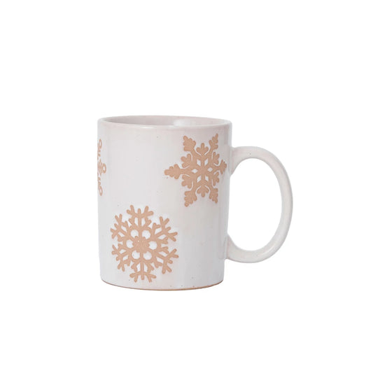 Stoneware Snowflake Mug